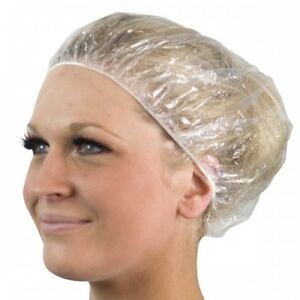 Disposable Plastic Shower Caps pk100